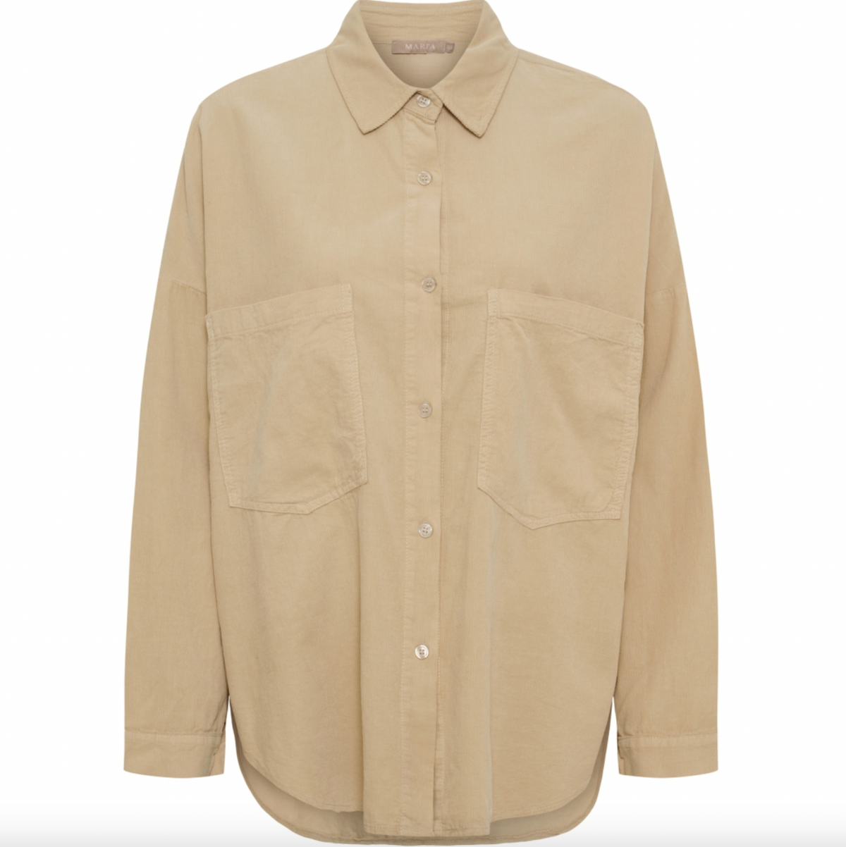 Chemise en velours côtelé baby - Cappuccino