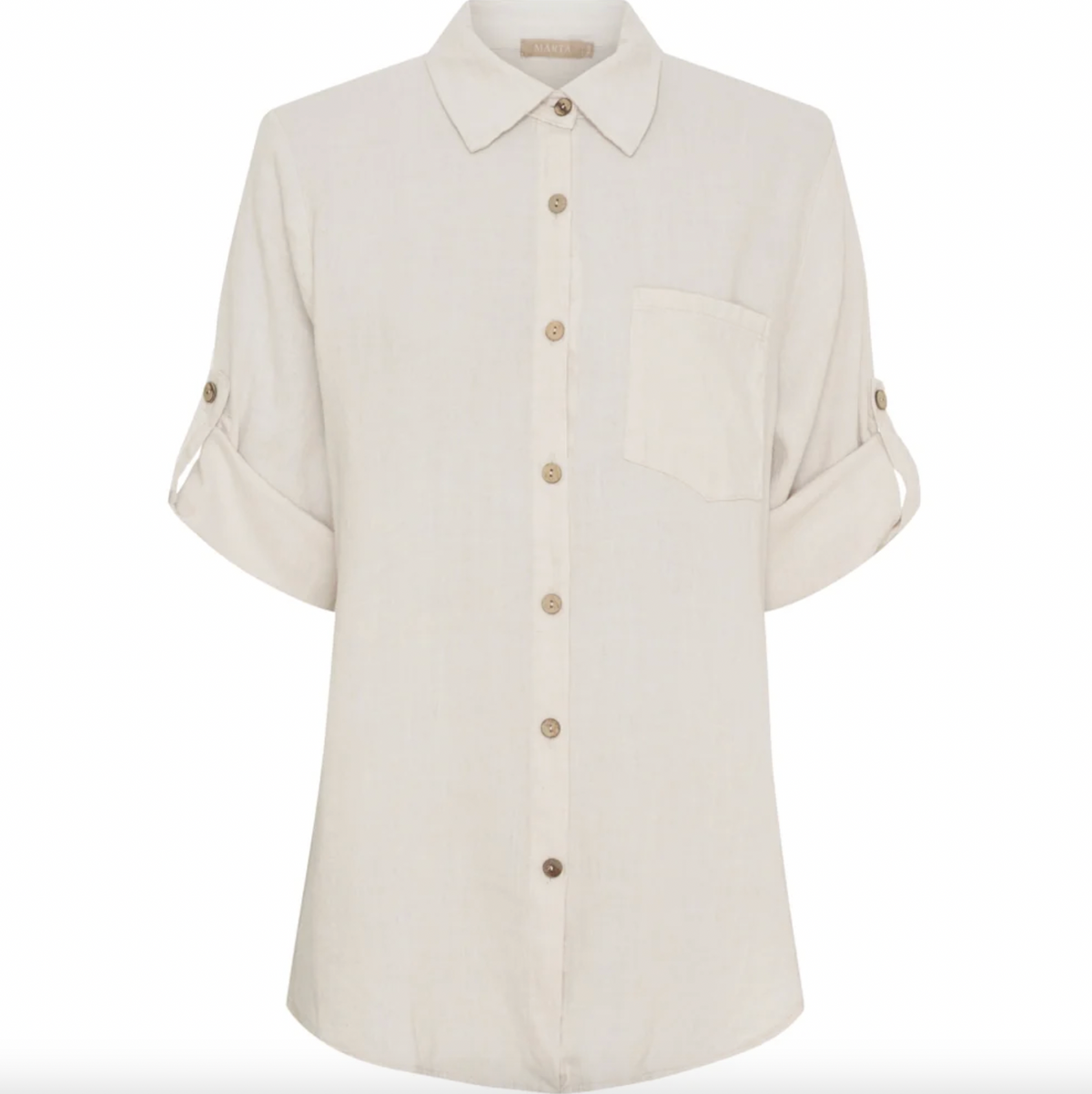 Chemise Kiara mélange lin - Sabbia