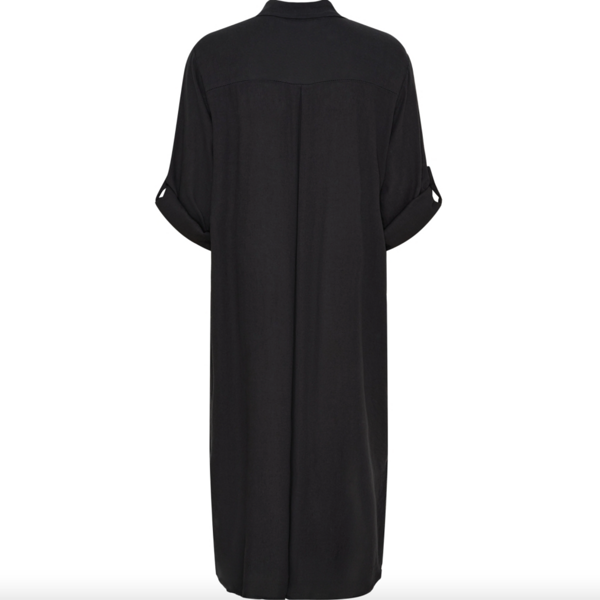 Robe Violetta - Mélange de lin noir