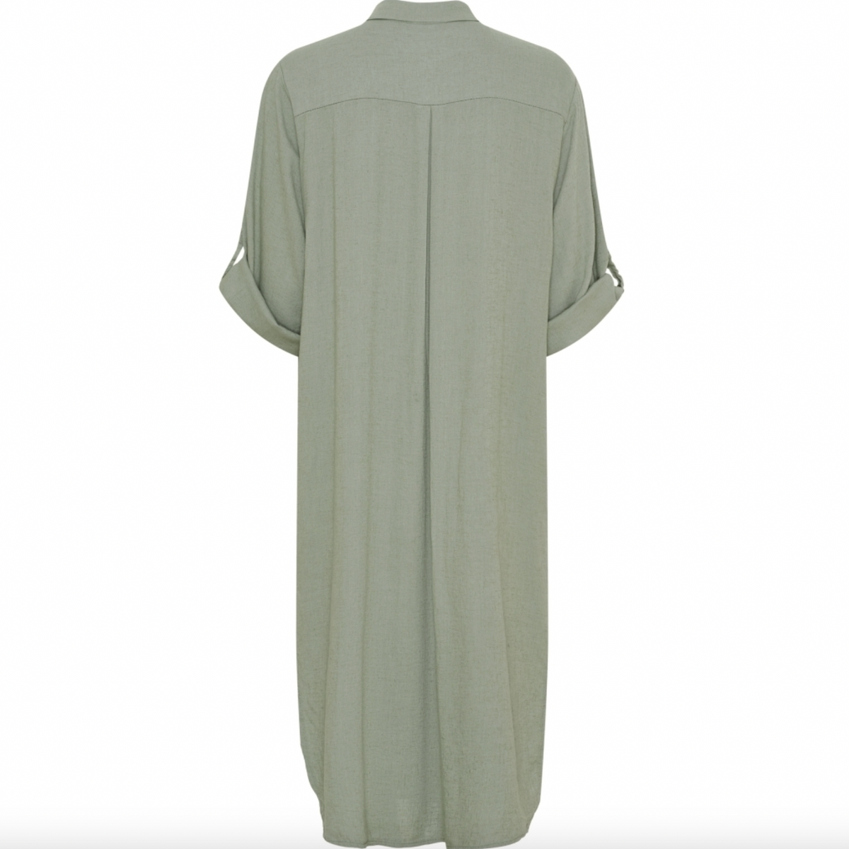 Robe Violetta - mélange de lin militaire