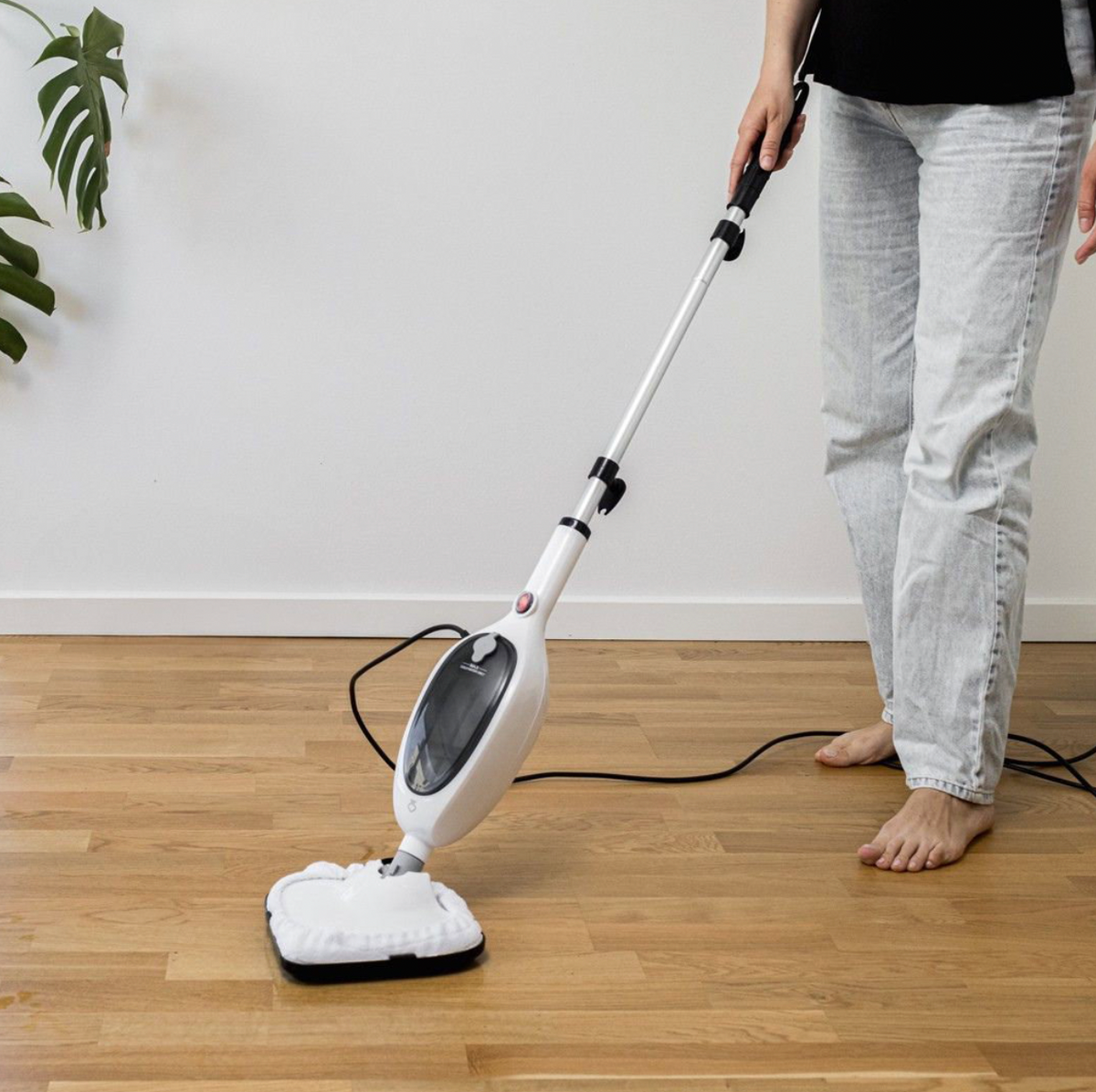 Balai vapeur avec accessoires