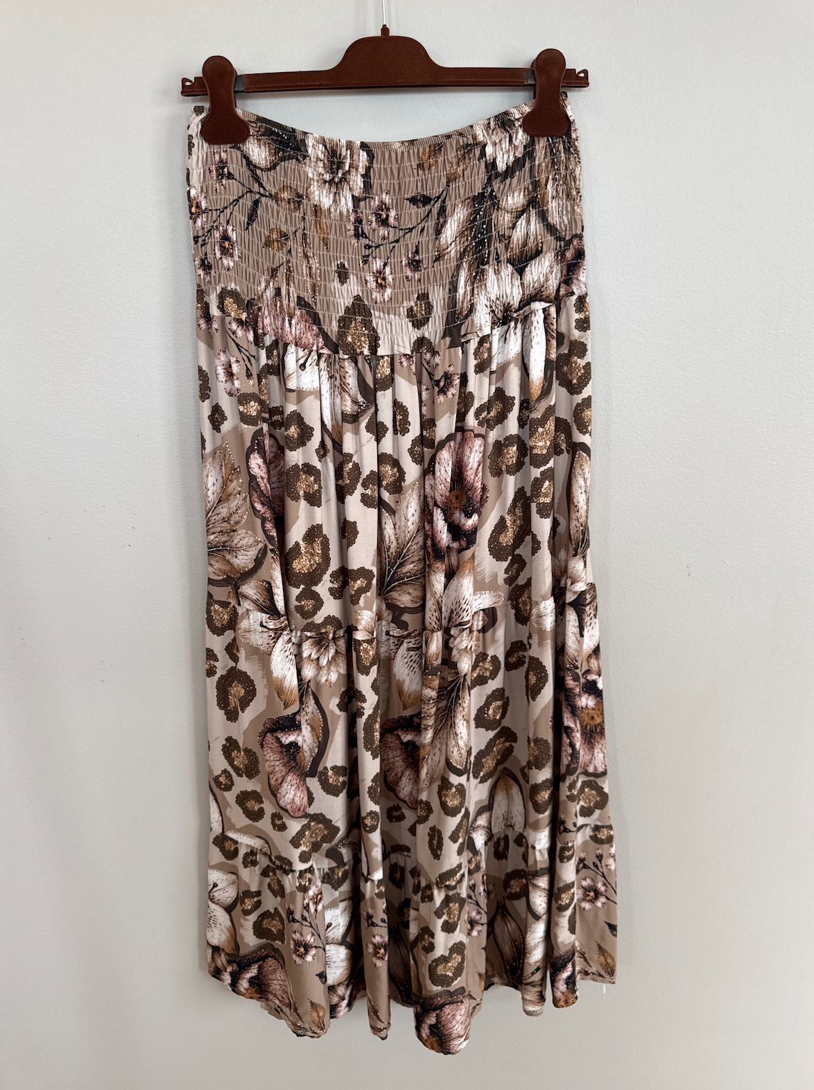 Jupe fleur camello