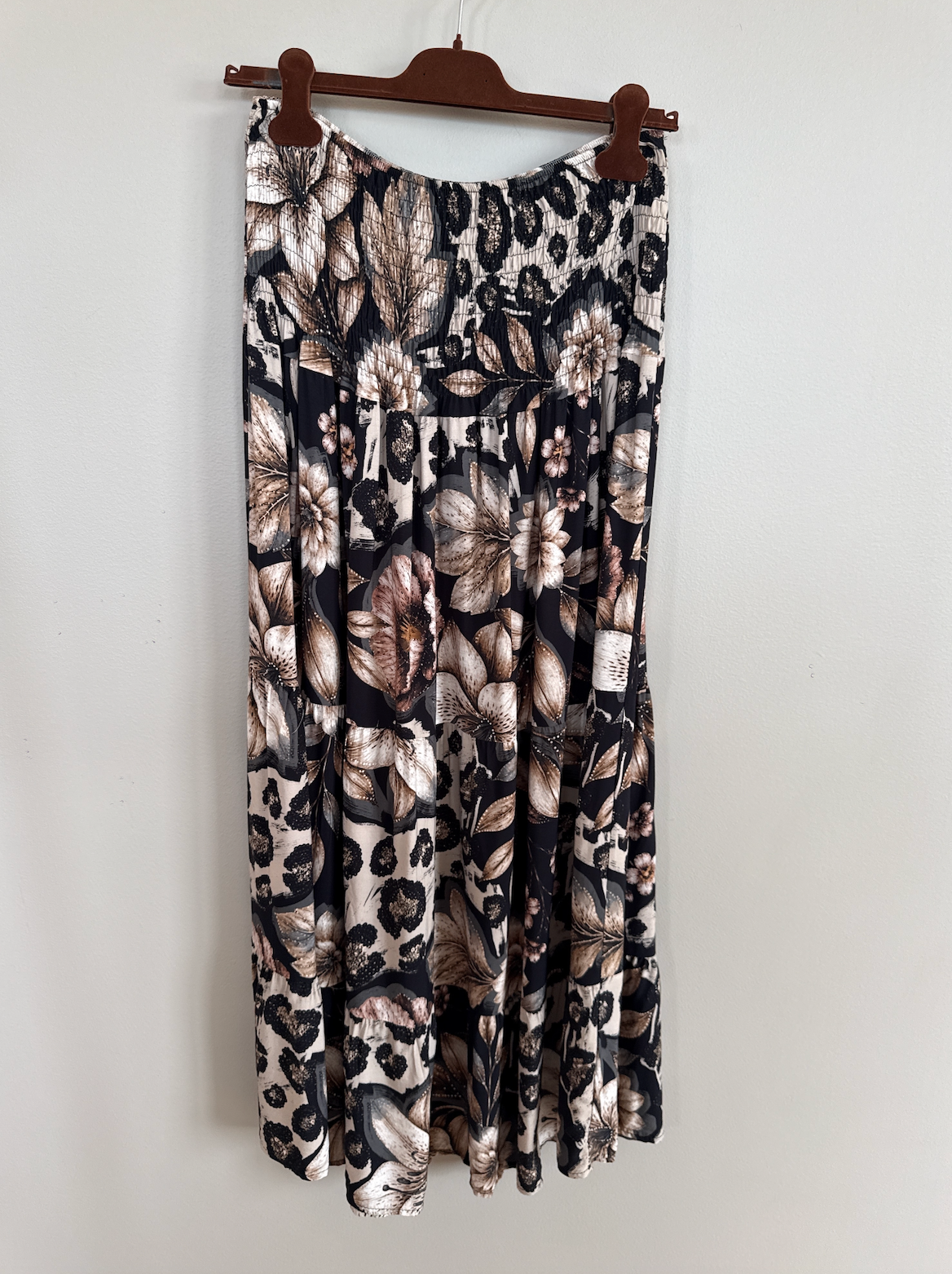 Jupe flower nero