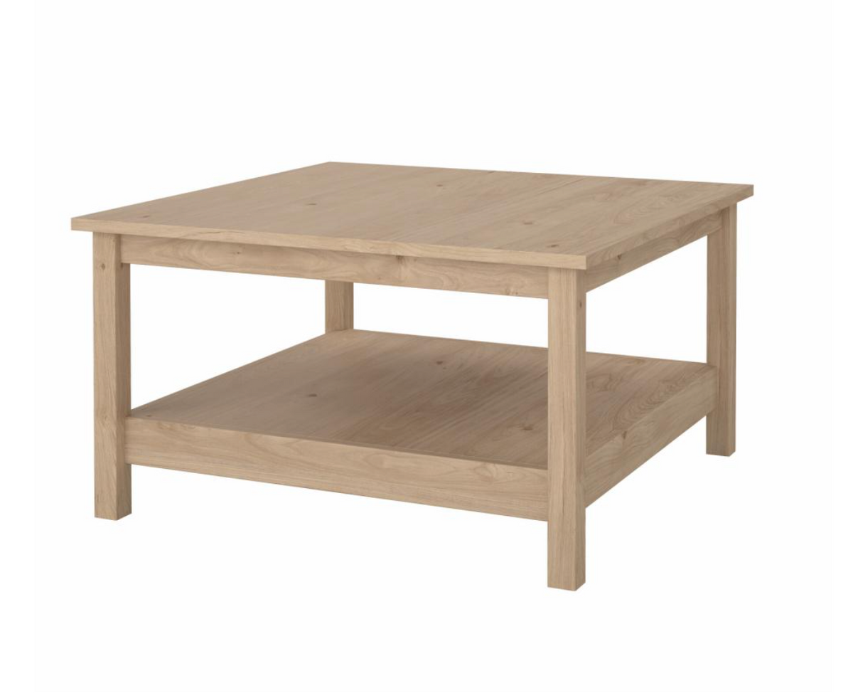 Table basse avec étagère