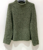 Pull en maille bouclé kaki