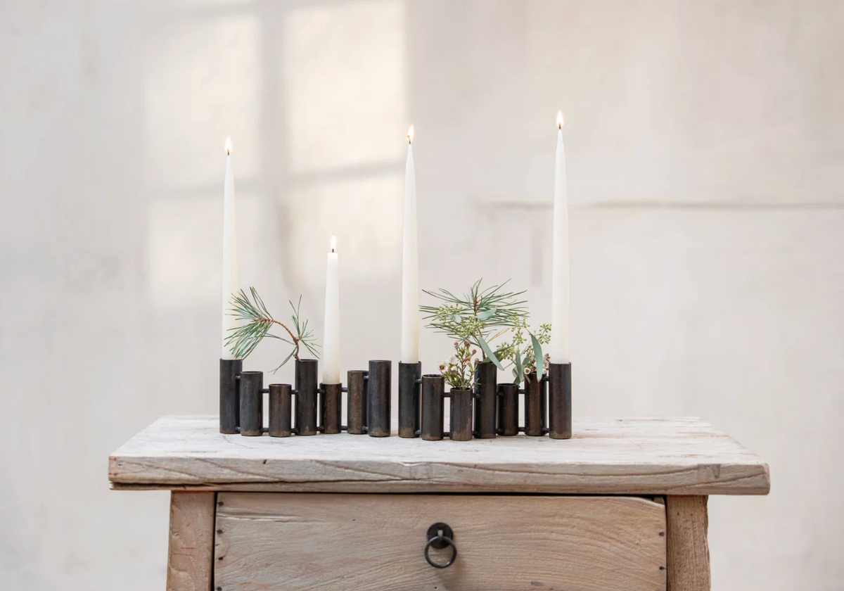 Support pour bougies et fleurs