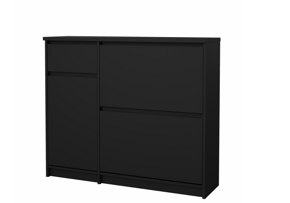 Armoire à chaussures - Noir mat