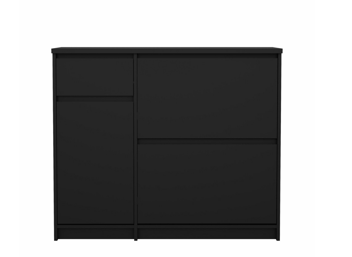 Armoire à chaussures - Noir mat