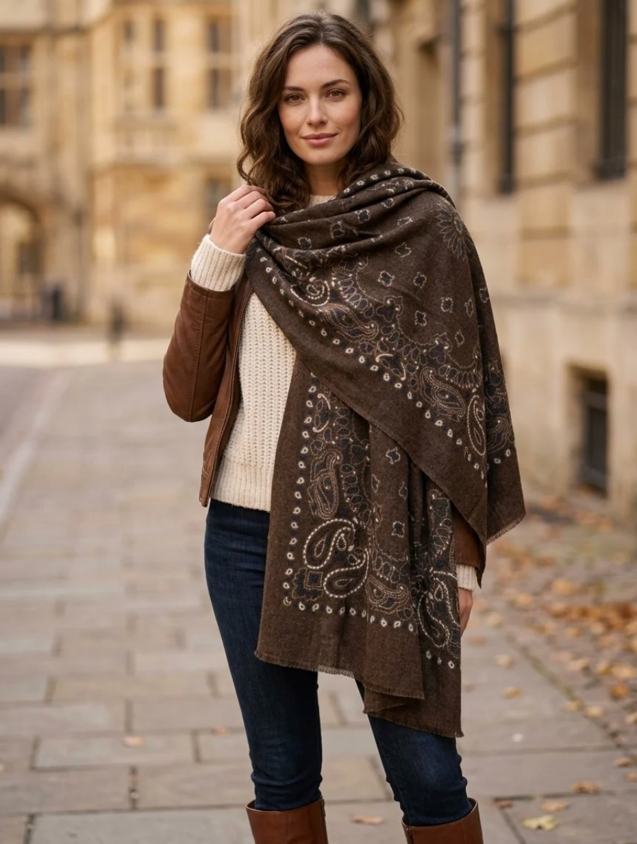 Écharpe Cashmere mix - brown