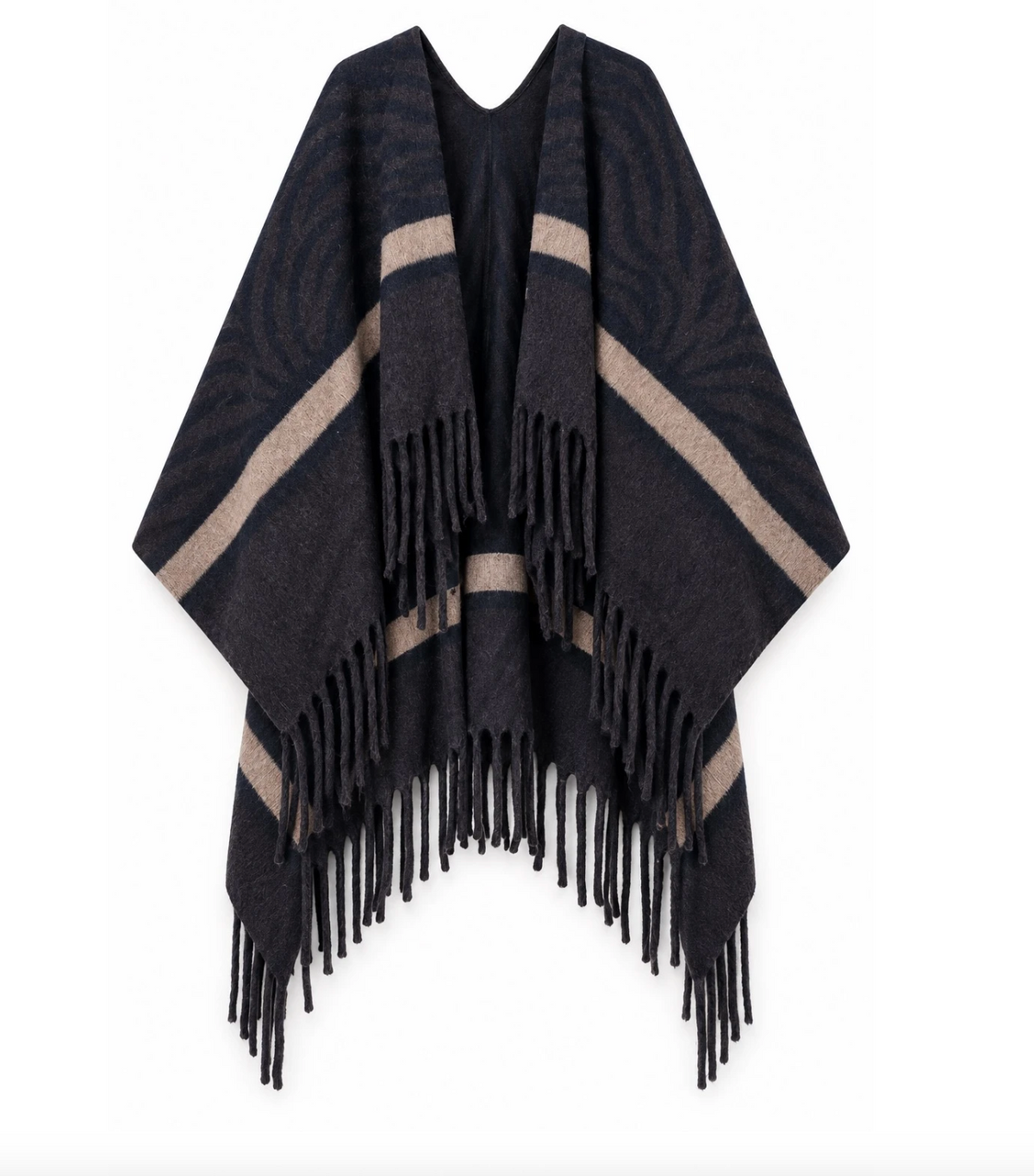 Poncho brown – poncho brun en laine feutrée