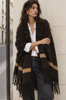 Poncho brown – poncho brun en laine feutrée
