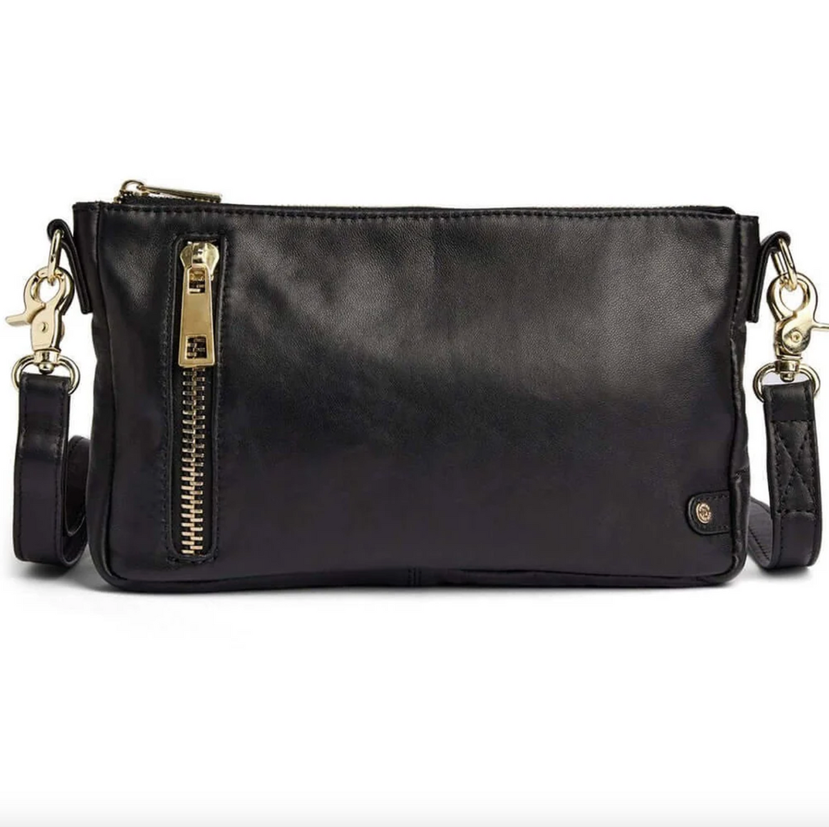 Pochette bandoulière - Noir / or