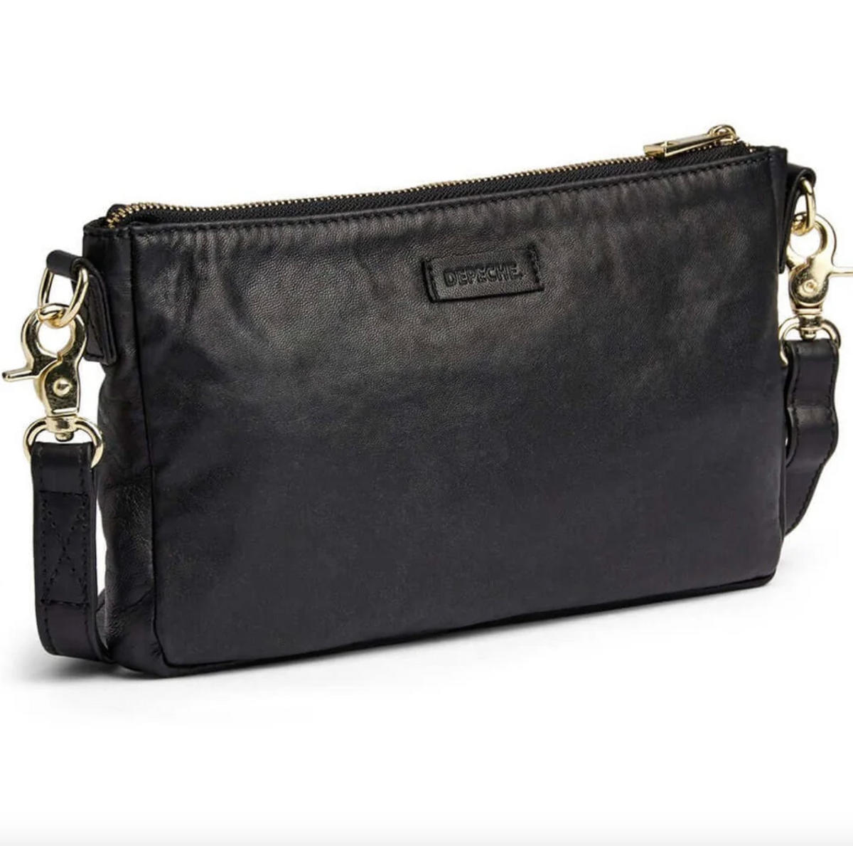 Pochette bandoulière - Noir / or
