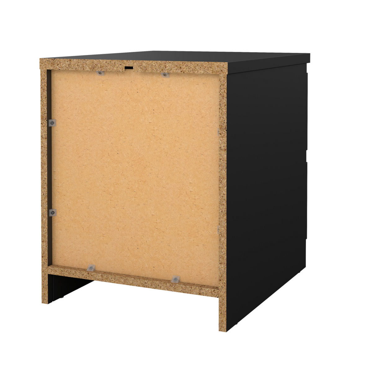Table de chevet - Black 2 tiroirs en noir