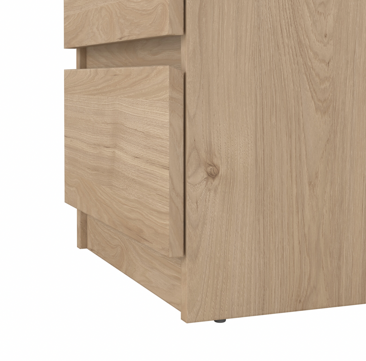 Table de chevet 3 tiroirs - Naturel