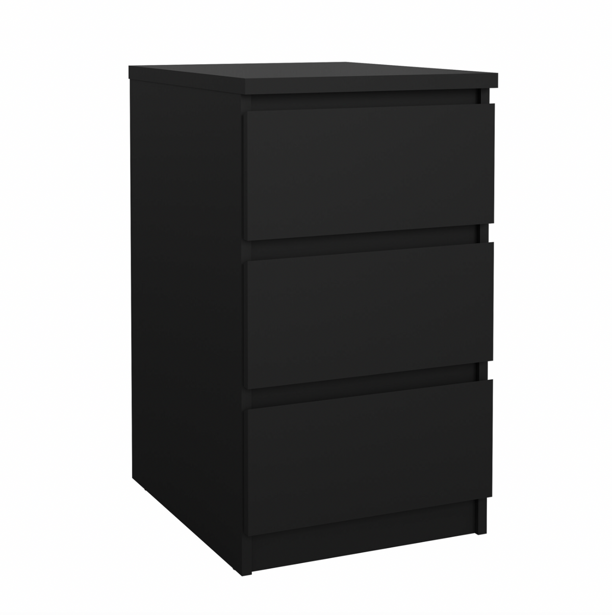 Table de chevet 3 tiroirs - Black