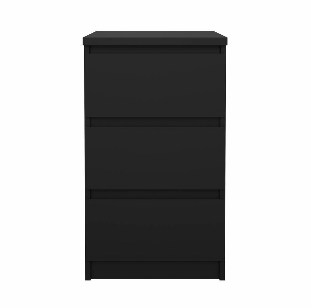 Table de chevet 3 tiroirs - Black