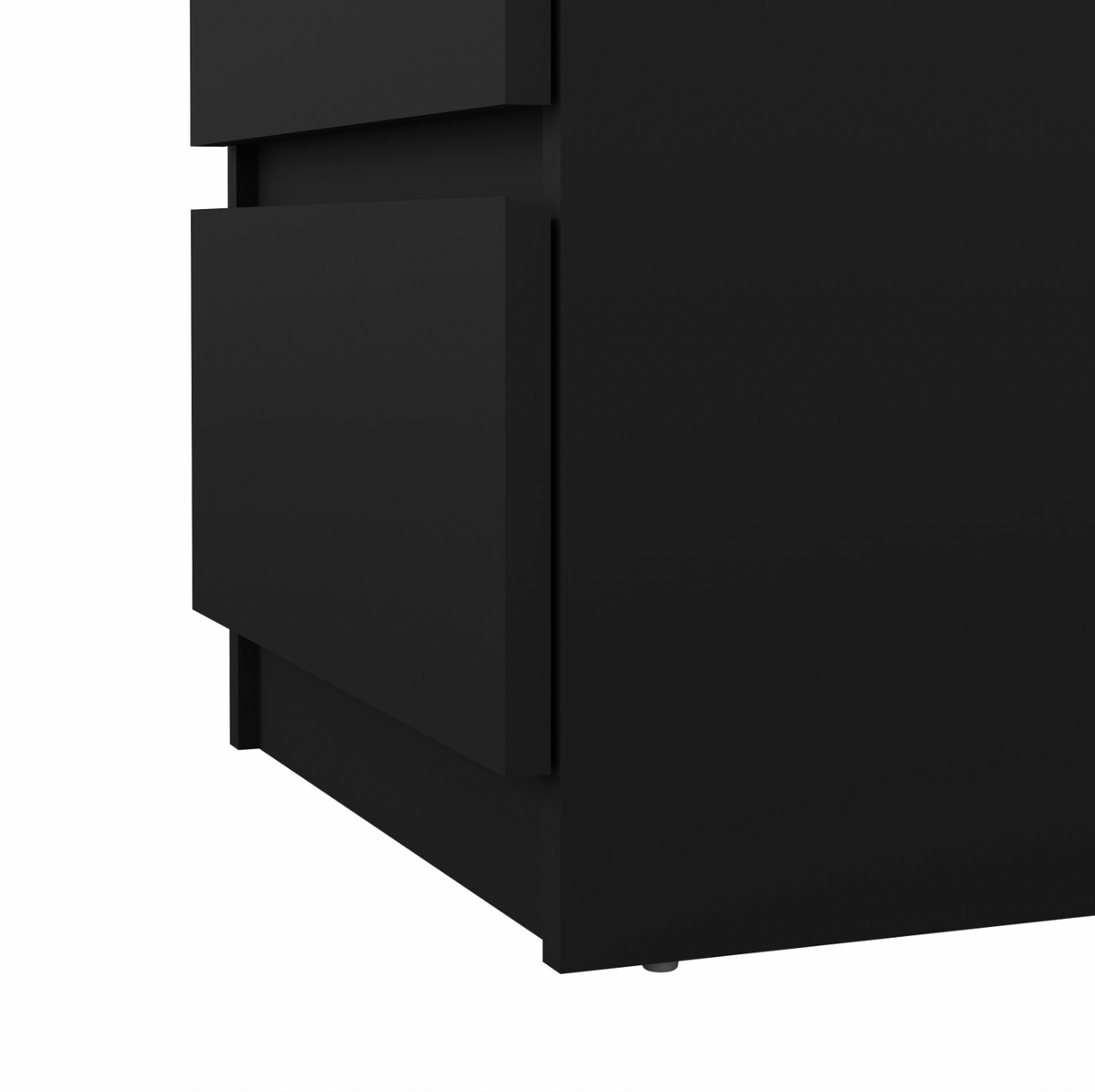 Table de chevet 3 tiroirs - Black