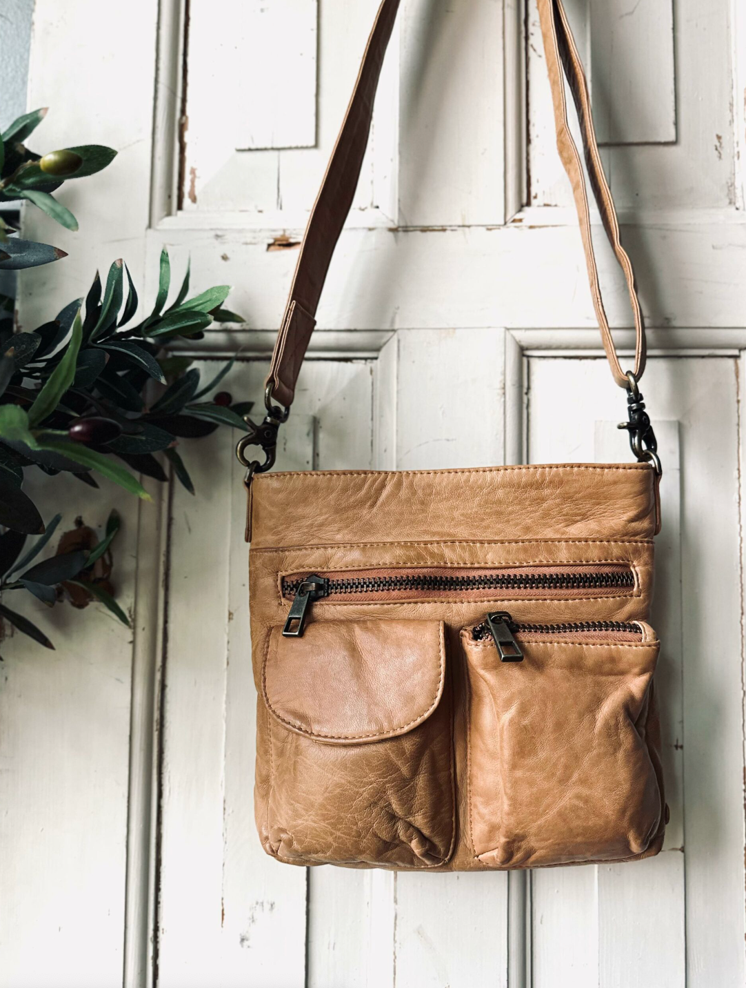 Crossbody Camel – Ultra doux