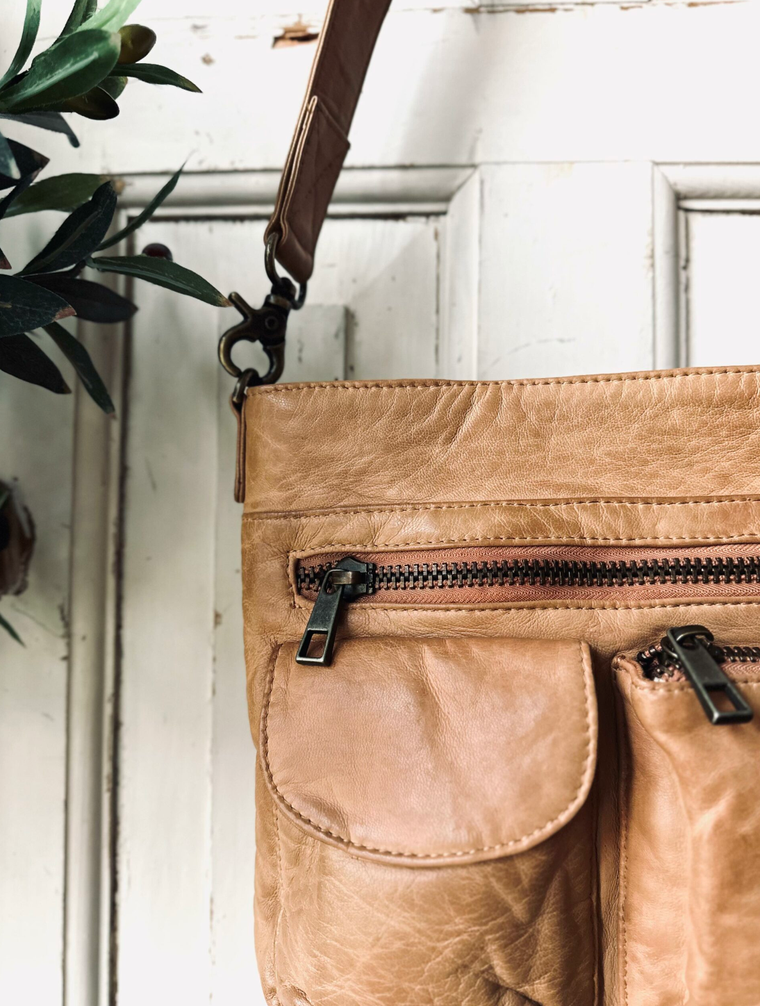 Crossbody Camel – Ultra doux