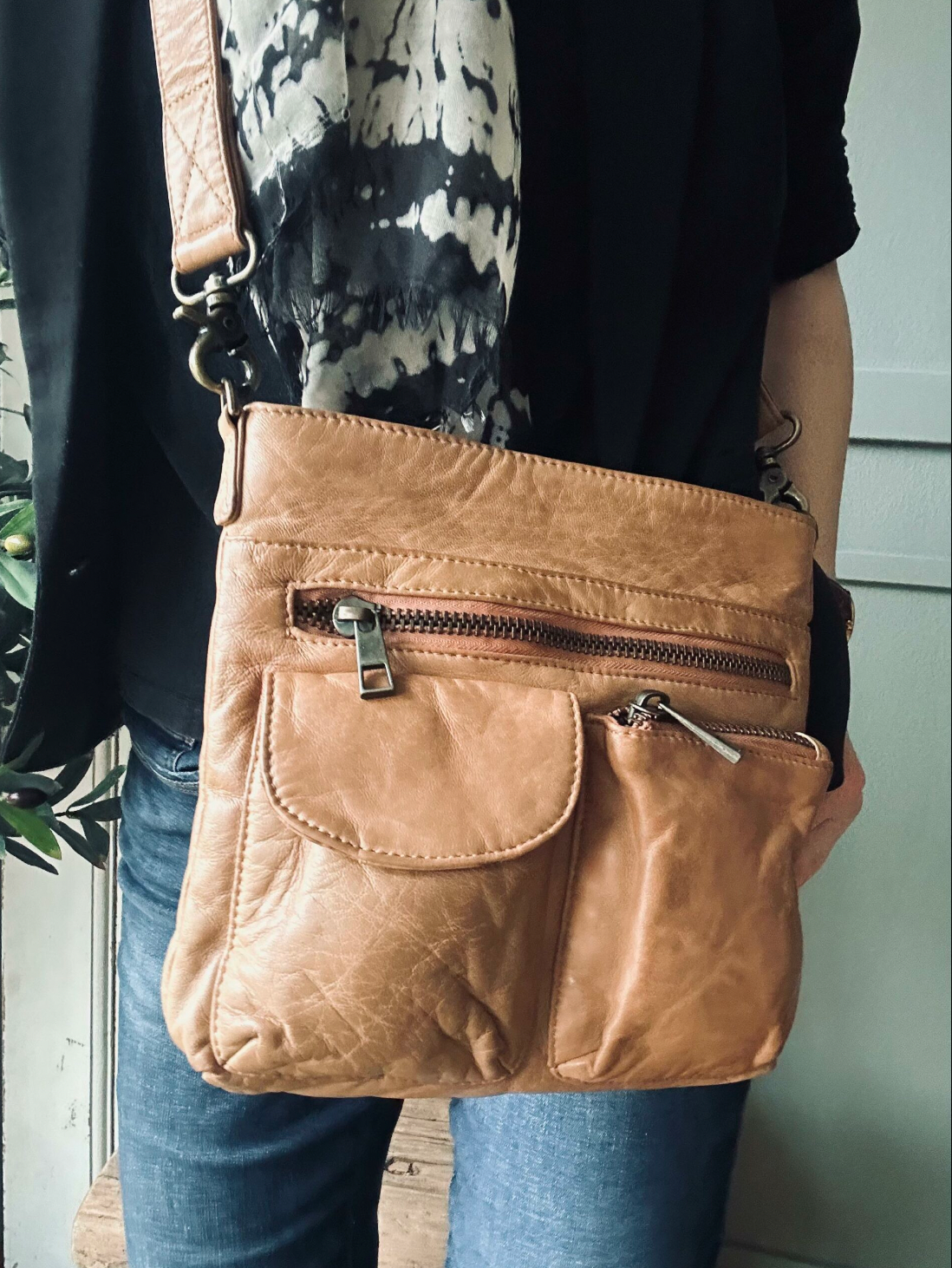 Crossbody Camel – Ultra doux