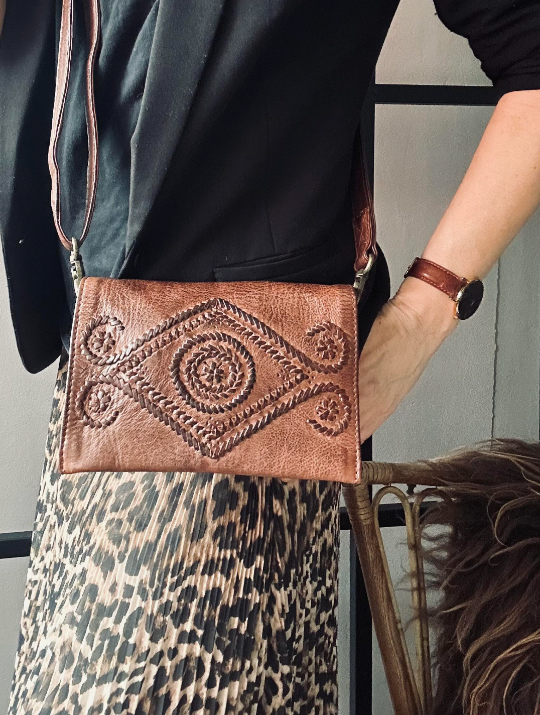 Clutch Boheme Brandy – Handmade