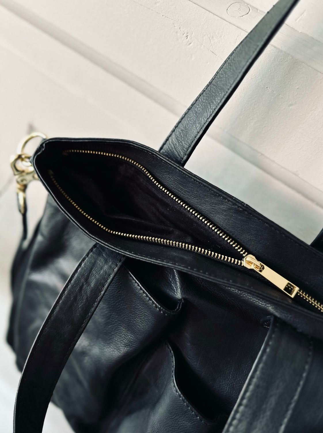 Shopper Black Lux – Cuir de veau