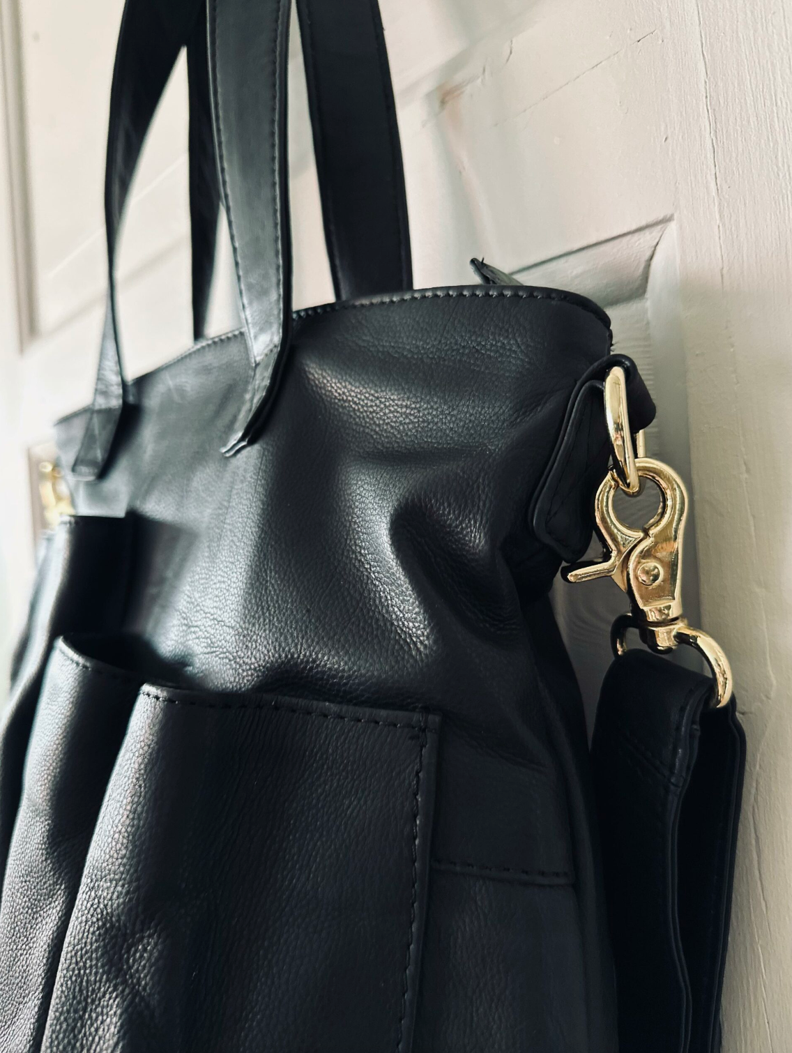 Shopper Black Lux – Cuir de veau
