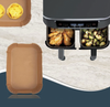 Moules en papier pour airfryer, rectangulaires - 100 pcs