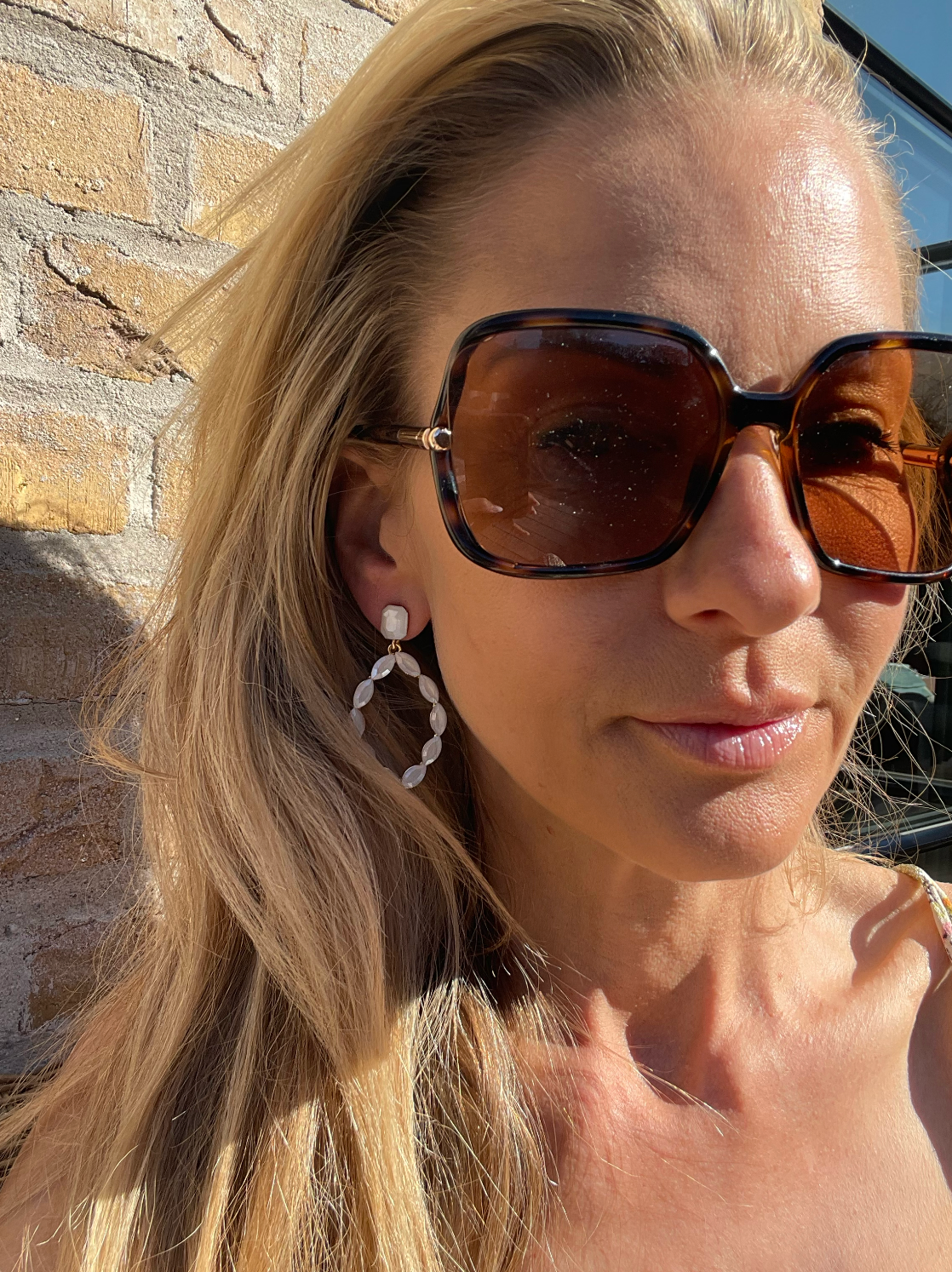 Boucles d’oreilles Melrose - Blanc cassé