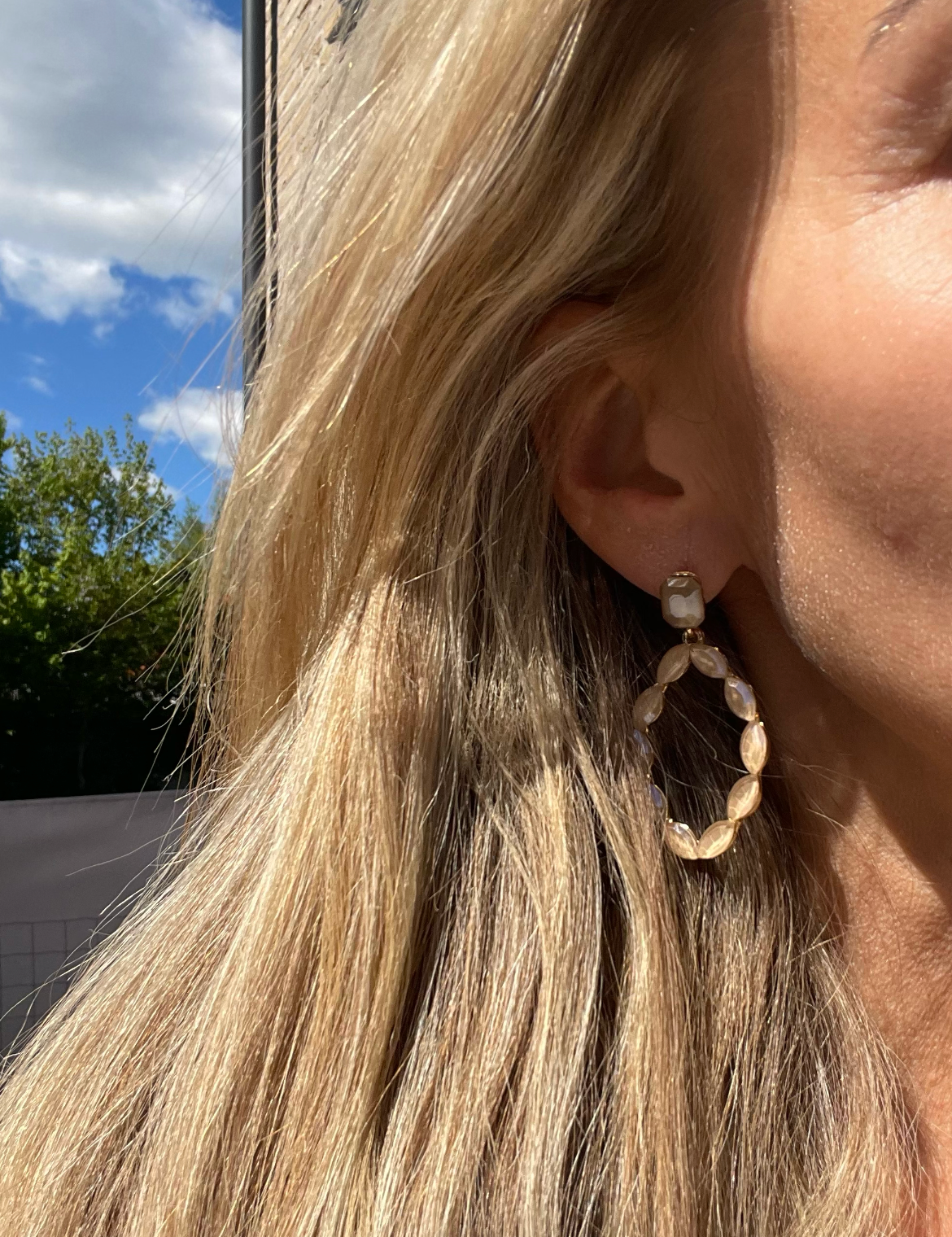 Boucles d’oreilles Melrose - Champagne