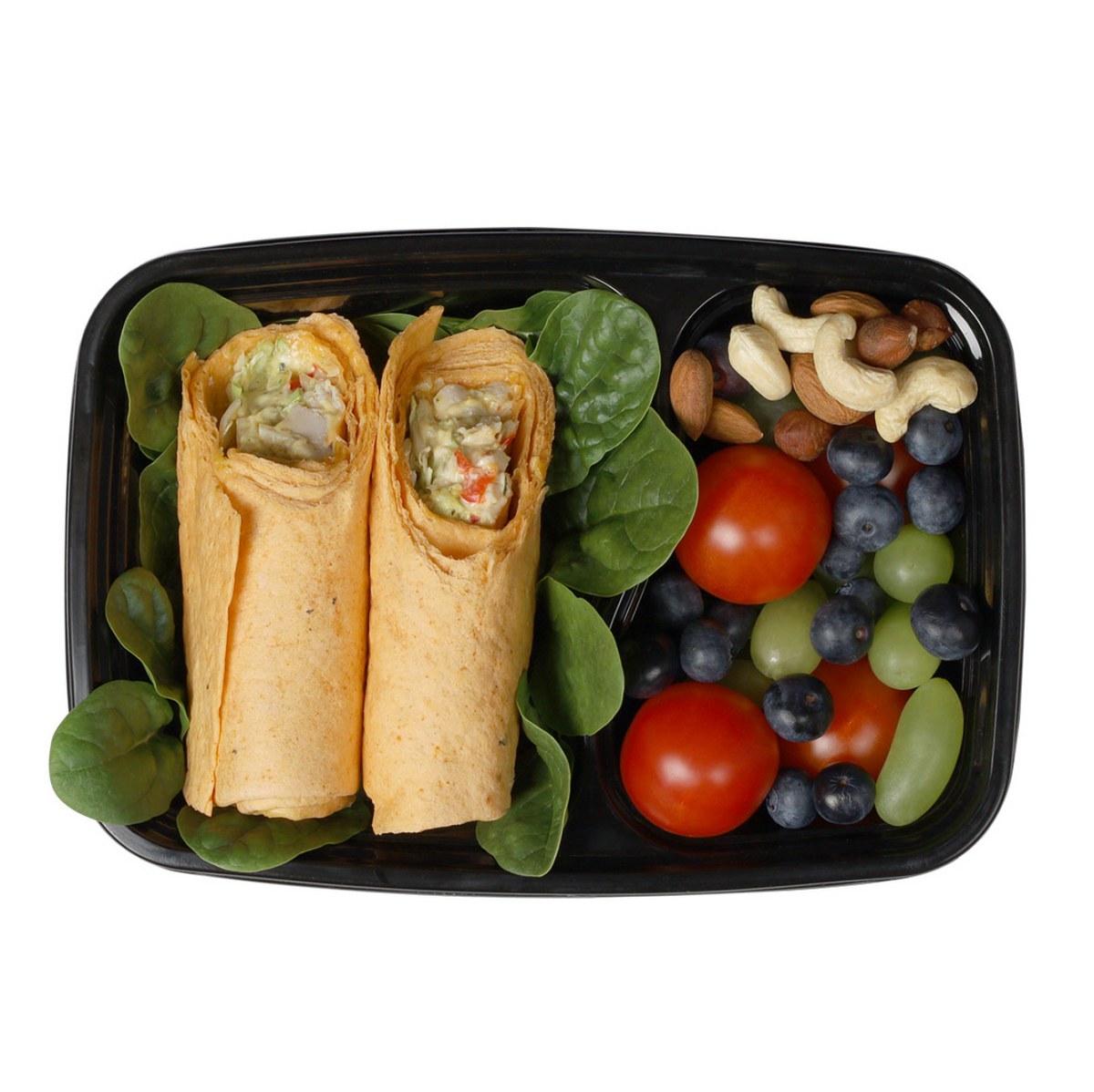 Boîtes repas réutilisables à deux compartiments avec couvercle - 5 pcs.