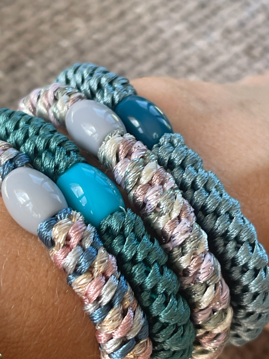 Élastiques à cheveux Supreme Aqua - 4 pcs.