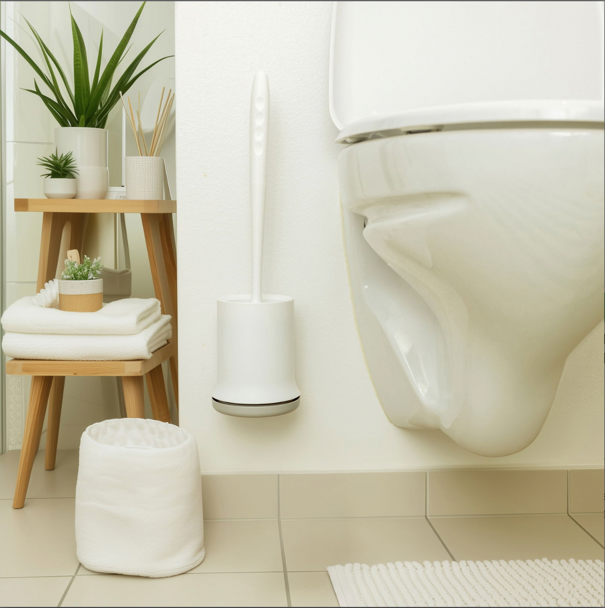 Brosse WC avec support - Silicone