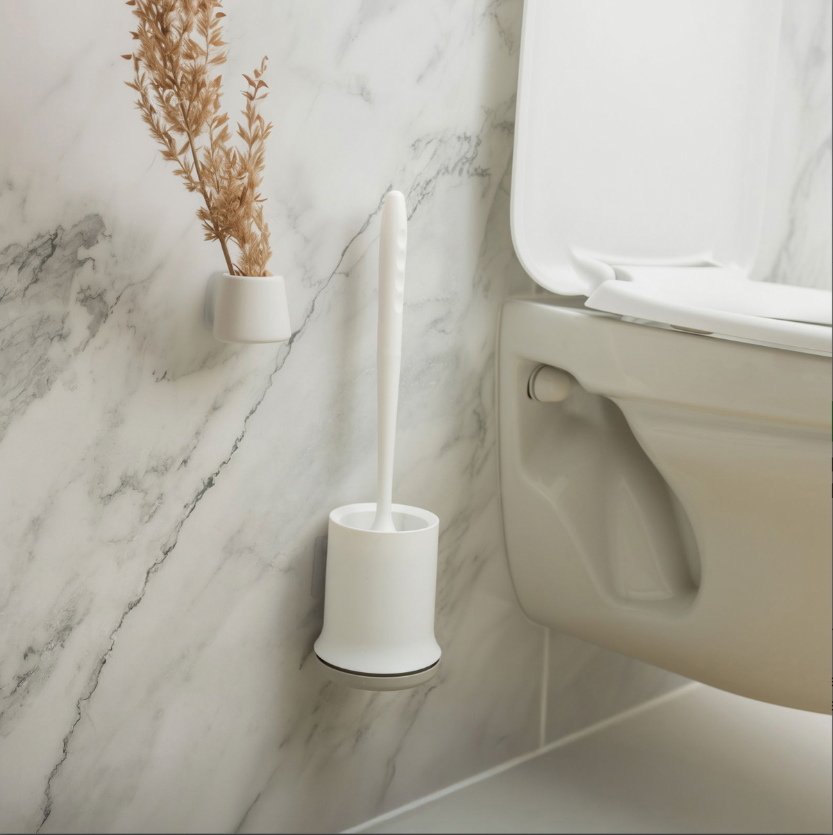 Brosse WC avec support - Silicone