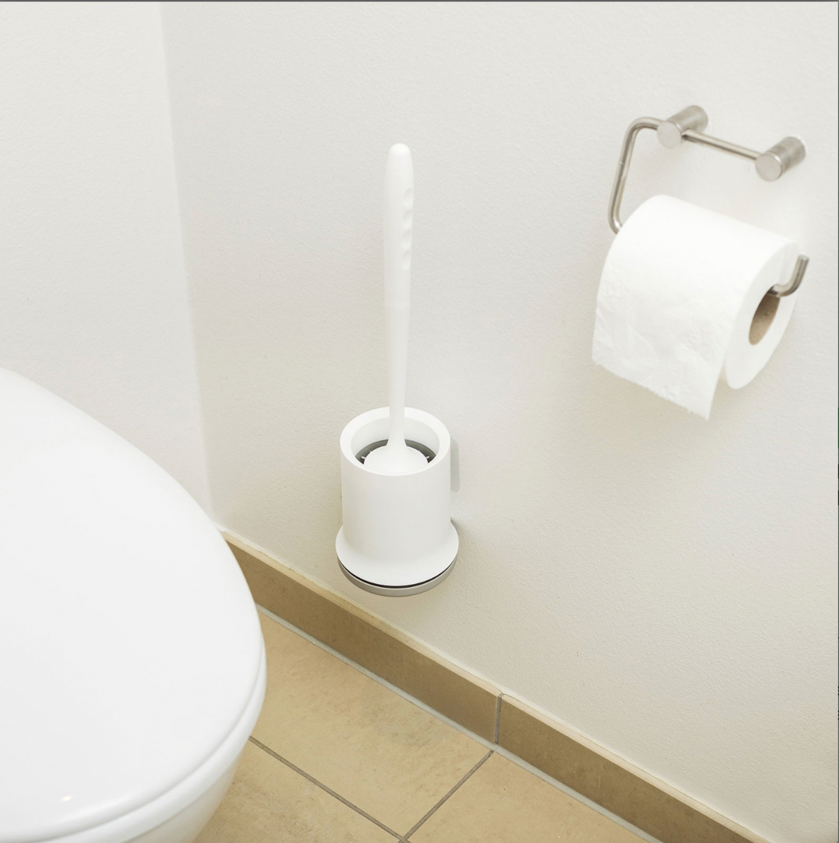 Brosse WC avec support - Silicone