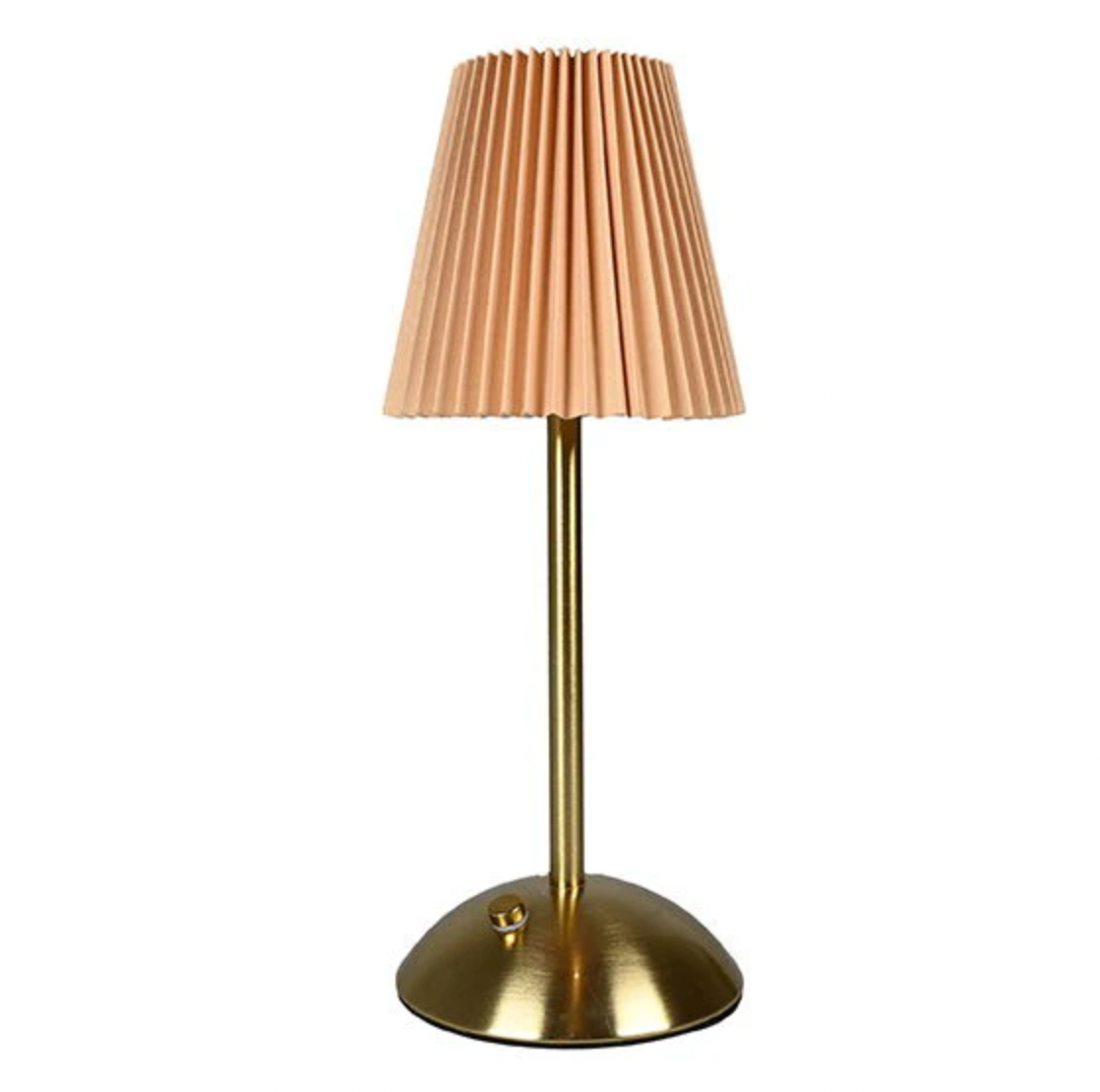 Lampe de table LED Plisse´ beige - rechargeable