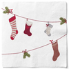 Serviettes avec chaussettes de Noël -20 pièces