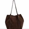 Jolie shopper en daim - Chocolate