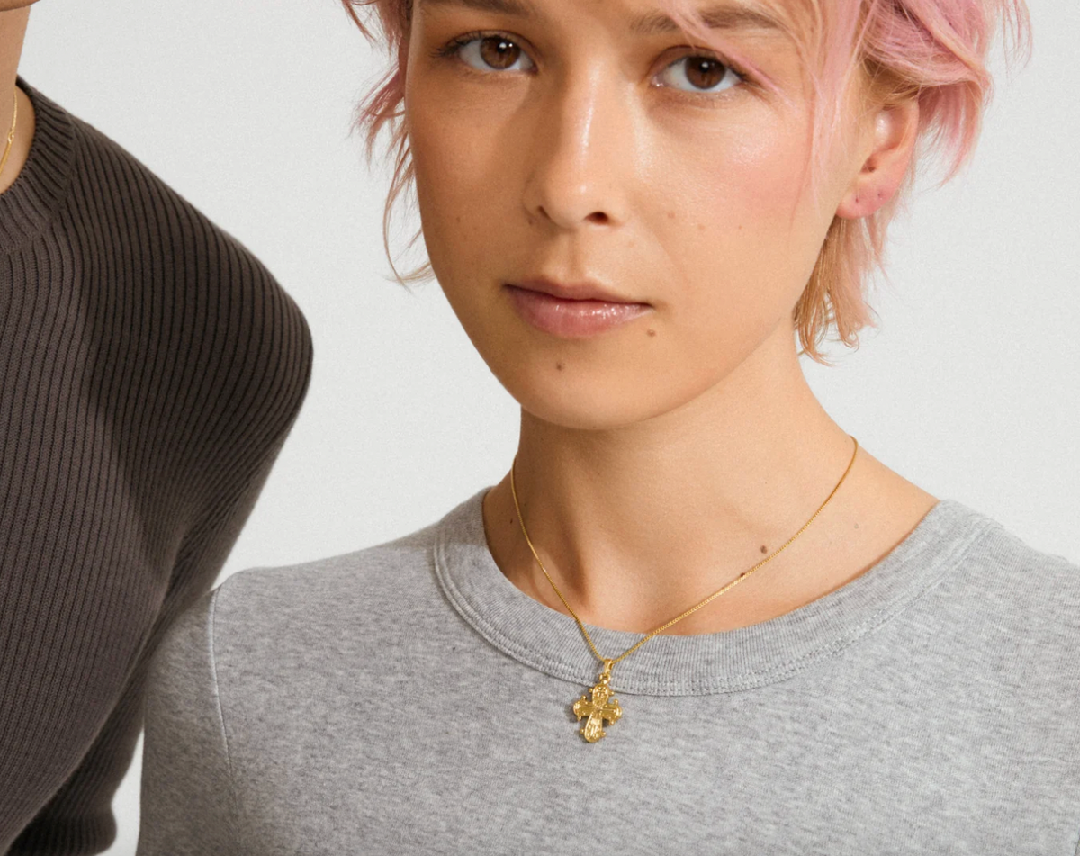 Collier DAGMAR plaqué or