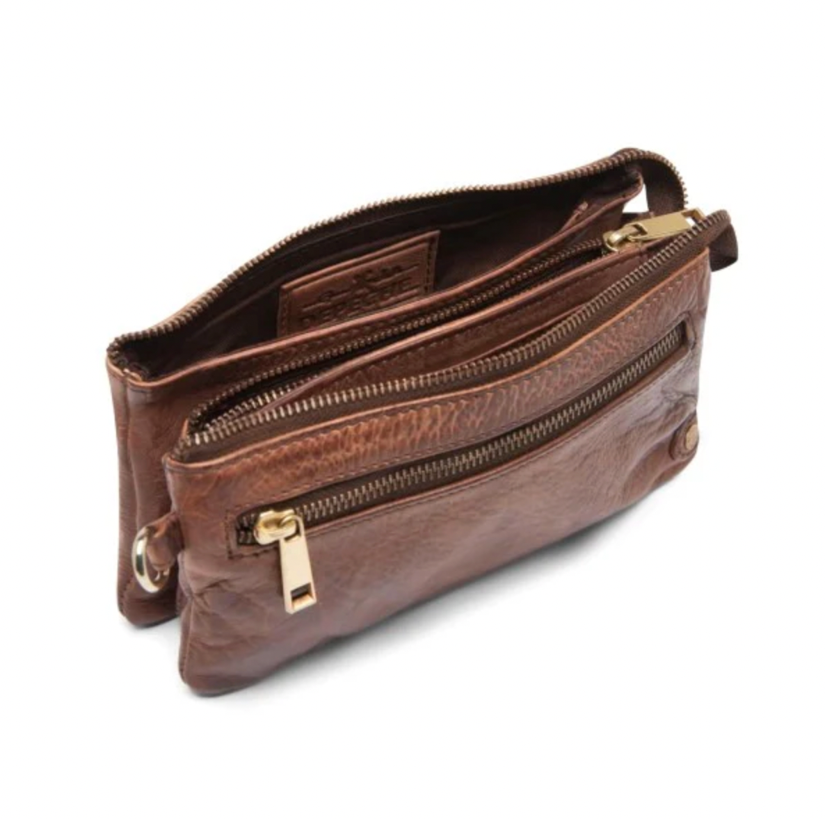 Clutch / sac en cuir - Brandy