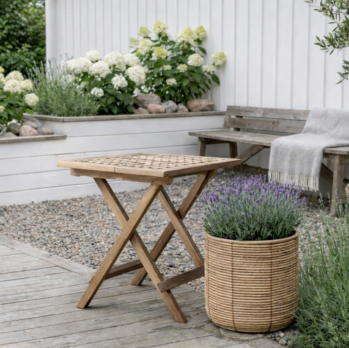 Paniers à plantes RATTAN BIG - Lot de 3 tailles