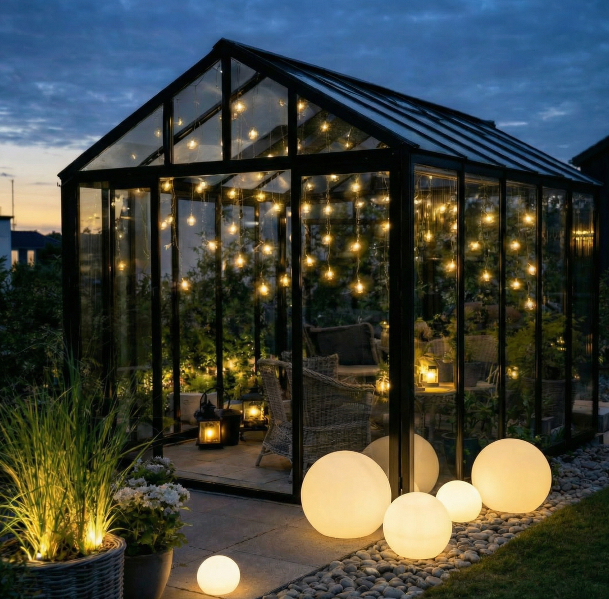 Boule lumineuse à énergie solaire XL