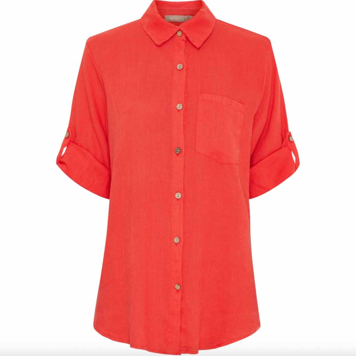Chemise en mélange de lin