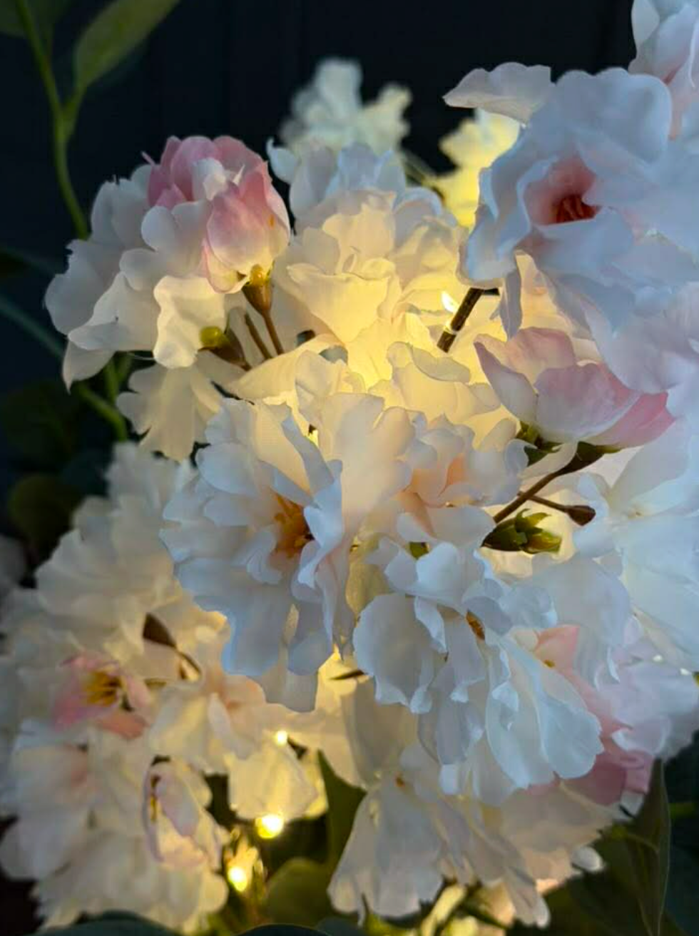 Branche de cerisier japonais lumineuse - Rose