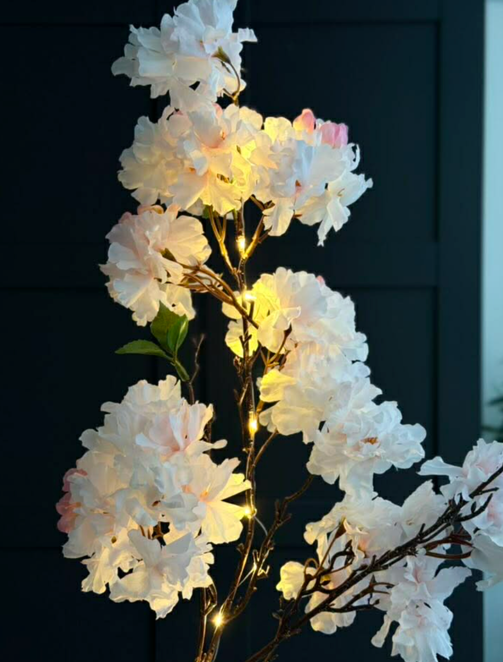 Branche de cerisier japonais lumineuse - Rose