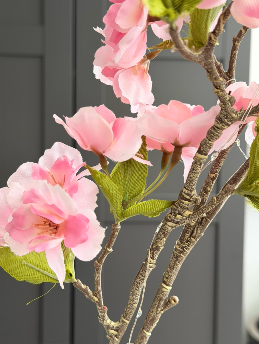 Branche de cerisier lumineuse - Rose