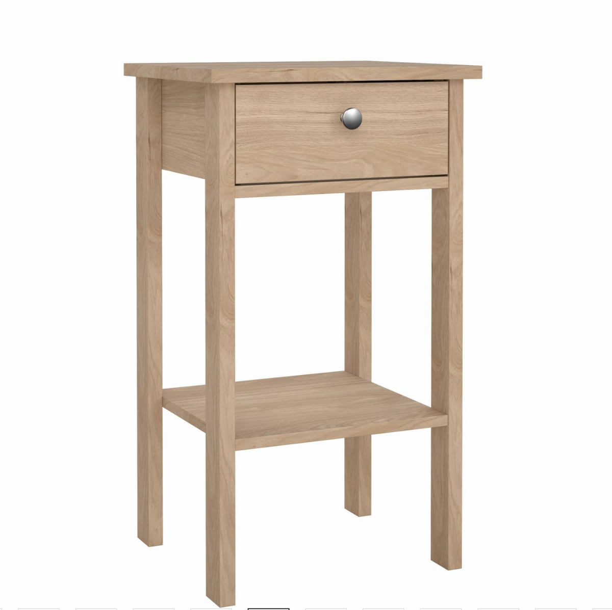 Table avec tiroir et étagère - Aspect bois