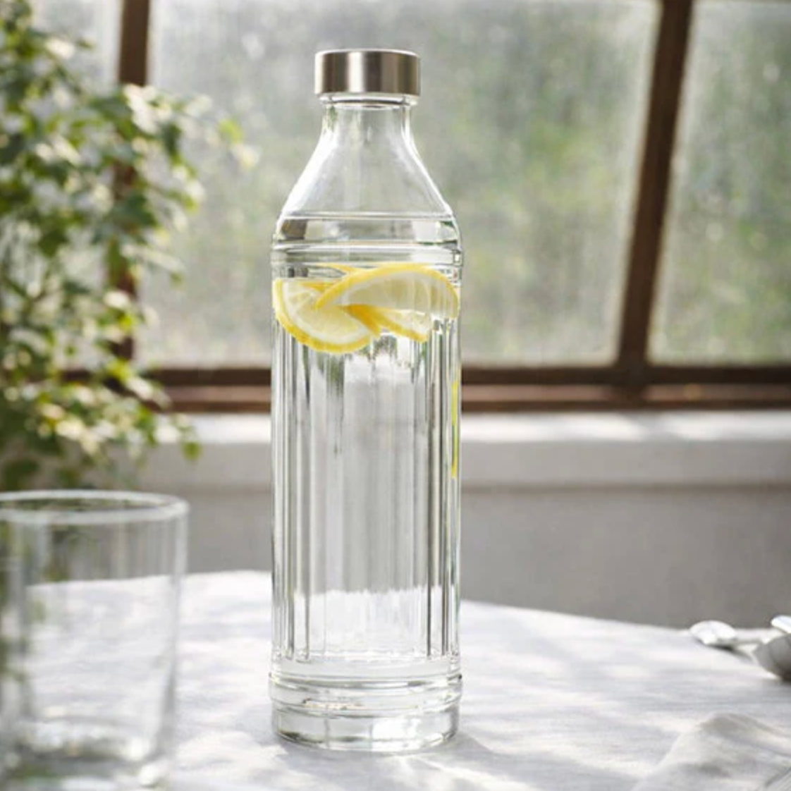 Bouteille d’eau avec bouchon en métal - 1000 ml.