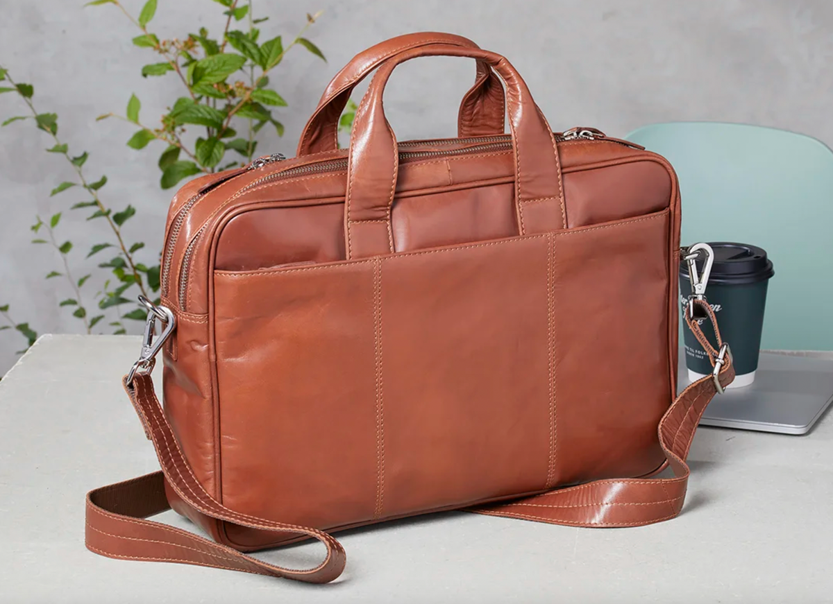 Sac ordinateur MELLO ITALY - Cognac